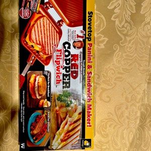 Red Copper Flipwich Panini & Sandwich Maker